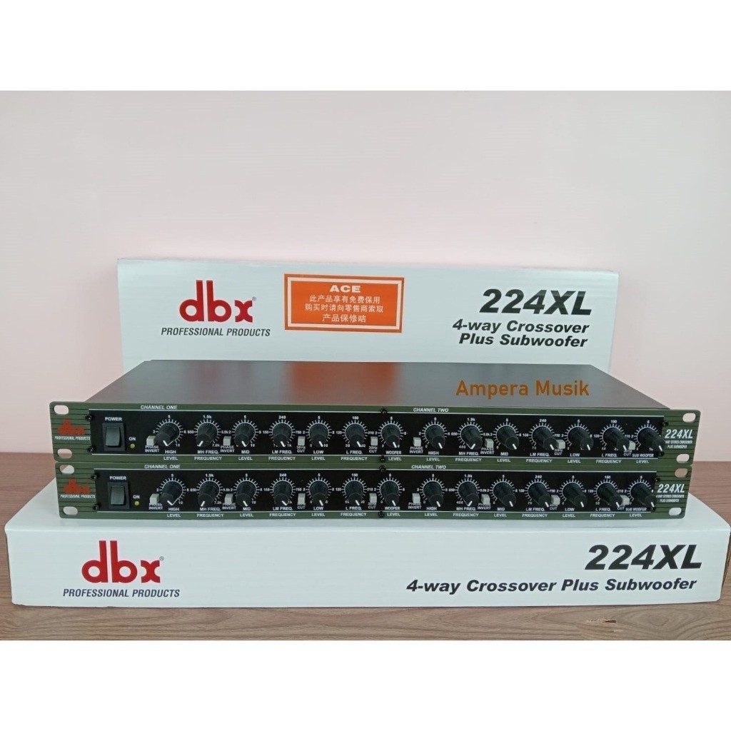 Crossover DBX 224XL 4 Way stereo plus Subwoofer