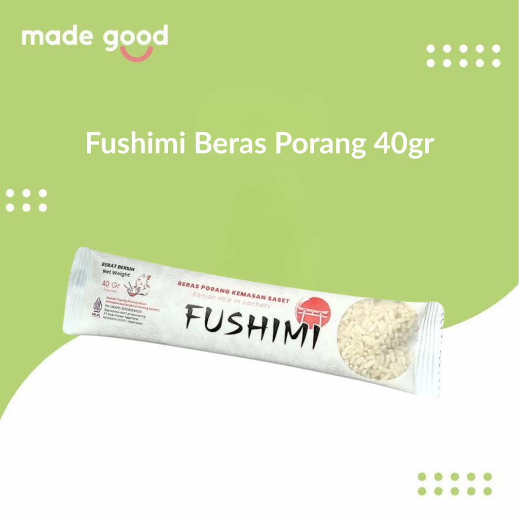 

FUSHIMI BERAS PORANG SACHET 40gr beras sehat diet Shirataki beras porang