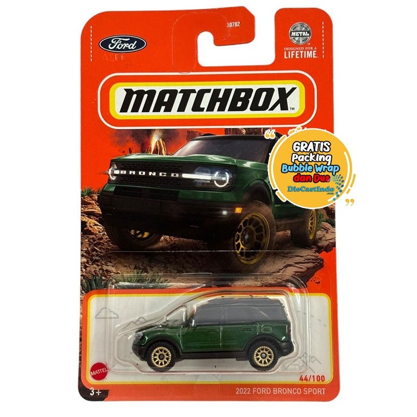 Matchbox / Match Box 2022 Ford Bronco Sport, Hijau