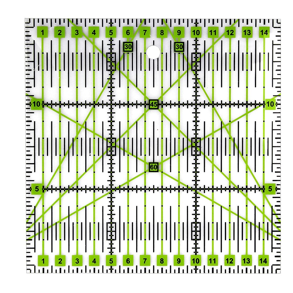 

15x15cm Acrylic Quilting Ruler Square Patchwork Ruler Fabric Ruler Template for Tailor Sew DIY Craft Knitting Measuring Cutting