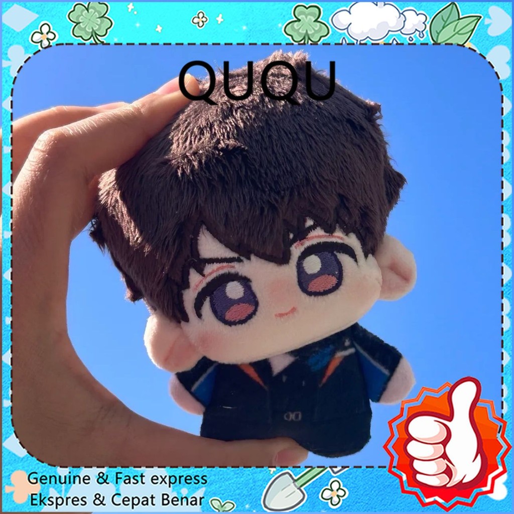 QUQU 10cm Plush Doll Love and Deepspace Caleb Attribute Cotton Doll baju boneka Dress up