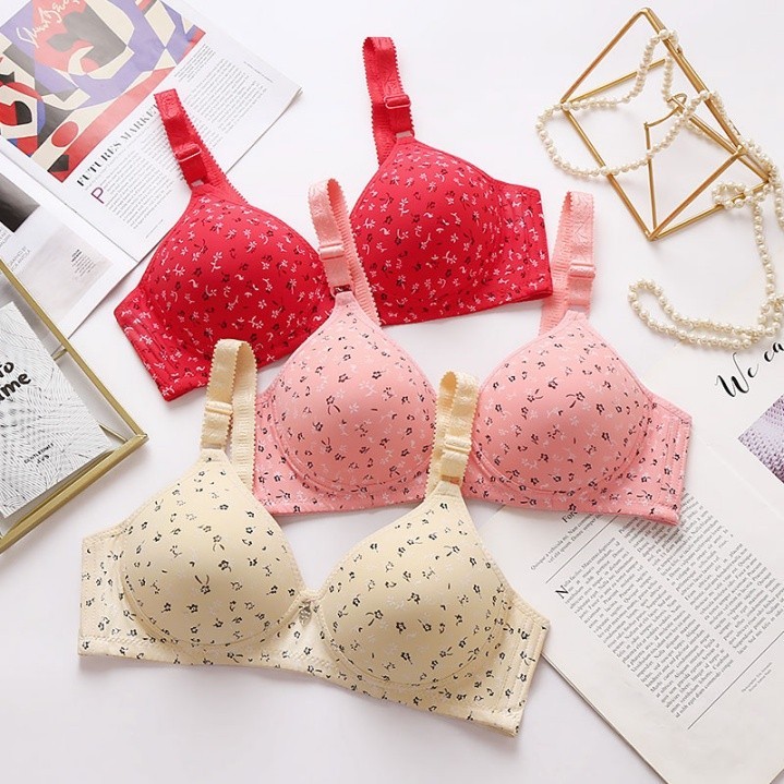 Bra plus size  BH big size ukuran gede motif bunga