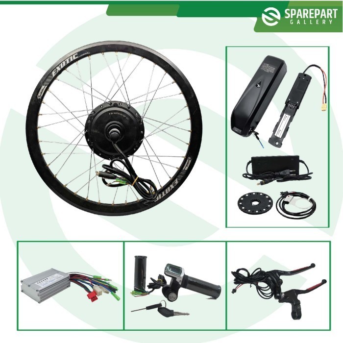 Komplit set Ebike kit 36v350w Sepeda Listrik - Velg/Rim 20"