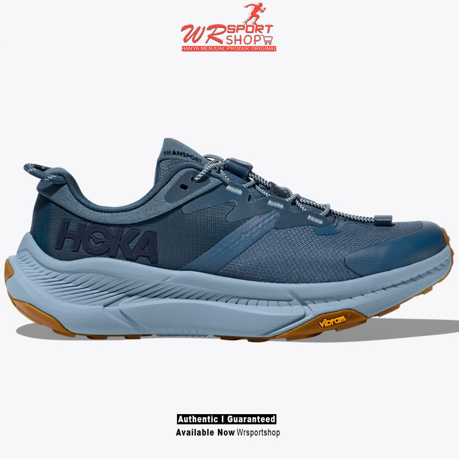 Sepatu Gunung Wanita Hoka Transport - Real Teal / Dusk ORIGINAL