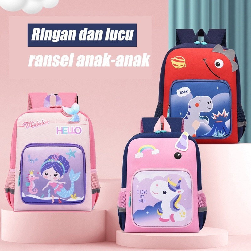 Tas Ransel Sekolah Anak Perempuan Karakter Unicorn Mermaid  tas sekolah anak perempuan tas sekolah u