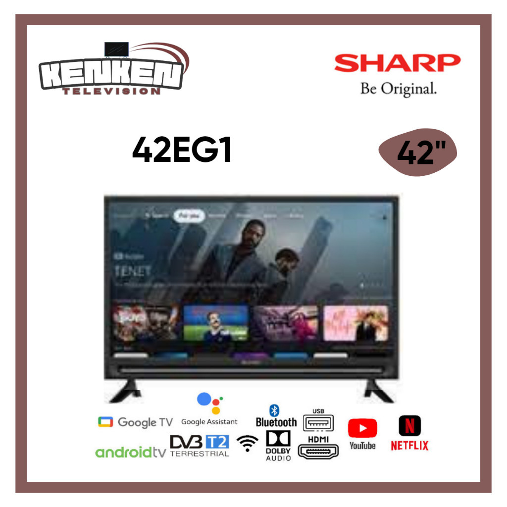 TV LED Android Sharp 42EG1 LED Sharp 42 Inch Android Gogle TV Sharp