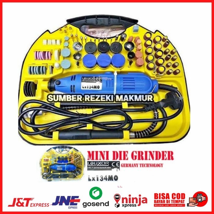 BOR MINI DIE GRINDER FULL SET ALAT TUNER LOUXOR GERMANY TECNOLOGY