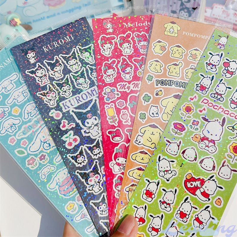 

Sticker Lucu Kartun Stiker Dekoratif Stiker Sanrio lucu Meme Melody Kuromi Lucu-Le