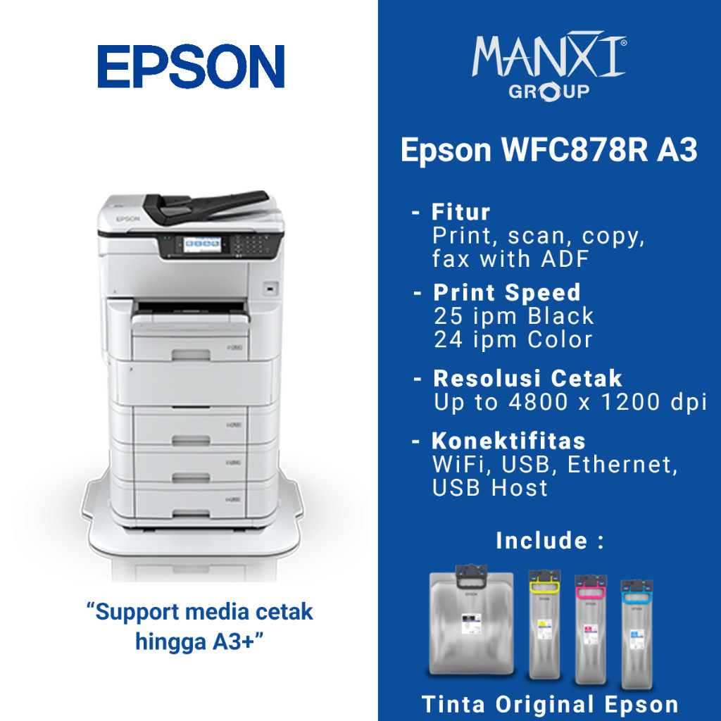 Printer Epson WFC878R A3 Colour Multifunction Printer