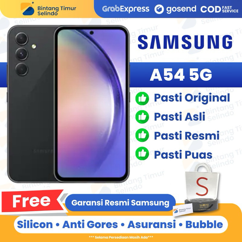 promo Samsung Galaxy A54 [5G] 8GB+128GB 8GB+256GB Garansi Resmi Samsung 1 Tahun