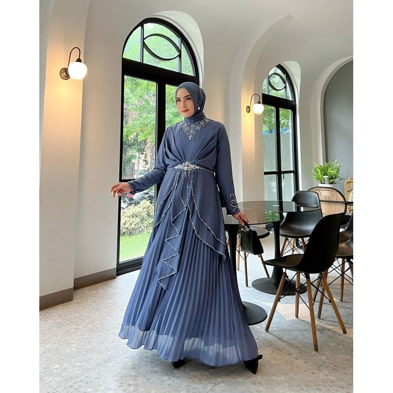FLASH SALE QAISAR Gamis Pesta Zania Gown Payet SABRINA GOWN ORIGINAL ZAKHIRA GOWN ORIGINAL AURA HIJA