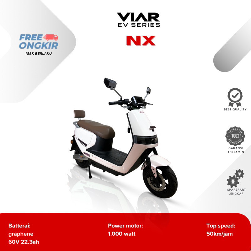 PROMO SPECIAL MOTOR LISTRIK VIAR NX (HARGA SUBSIDI PEMERINTAH) - ORIGINAL - GARANSI RESMI