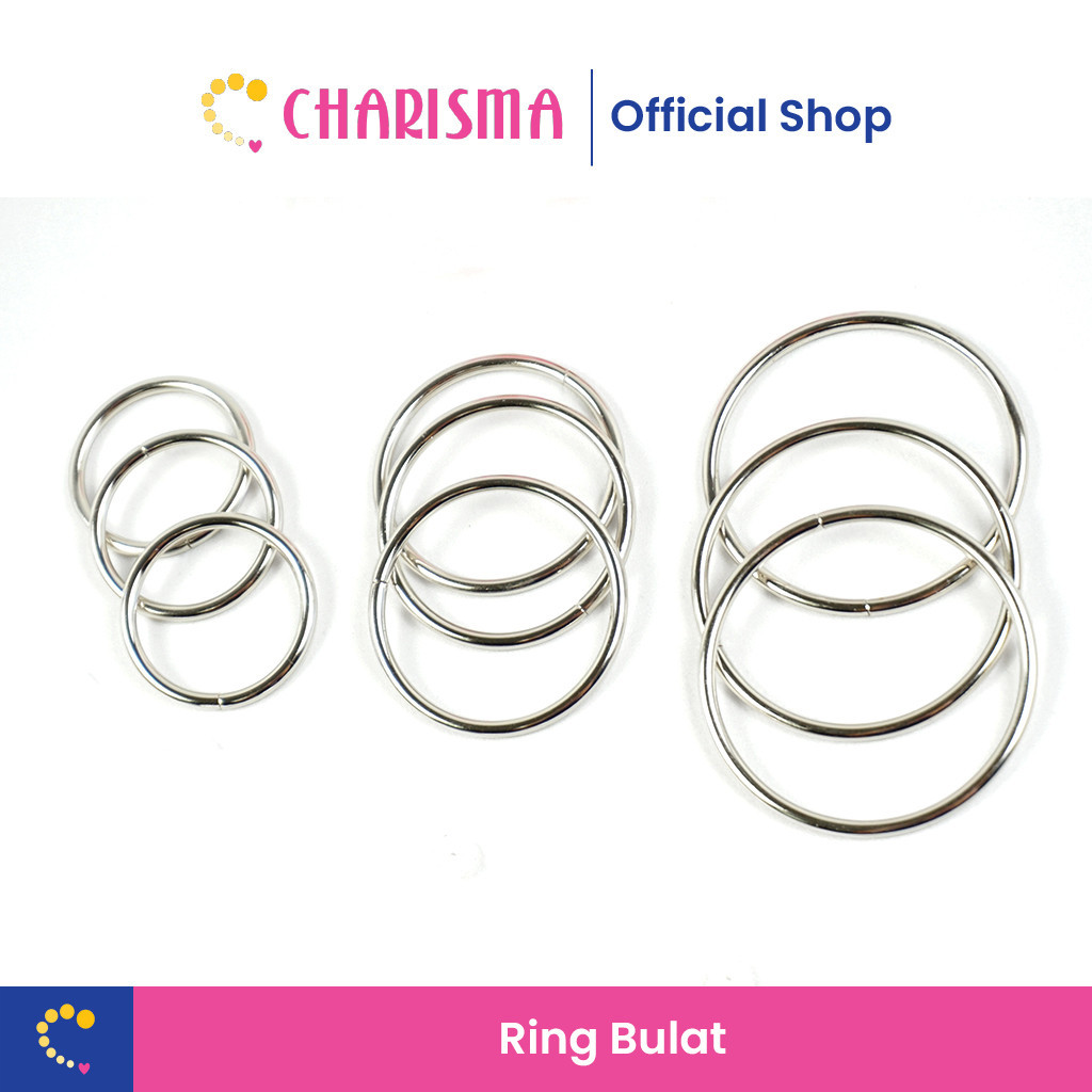 Charisma Ring Bulat Besi Aksesoris Tas - Ring Bulat Besi / Pengait Besi Tas / Ring pengait / Ring Ga