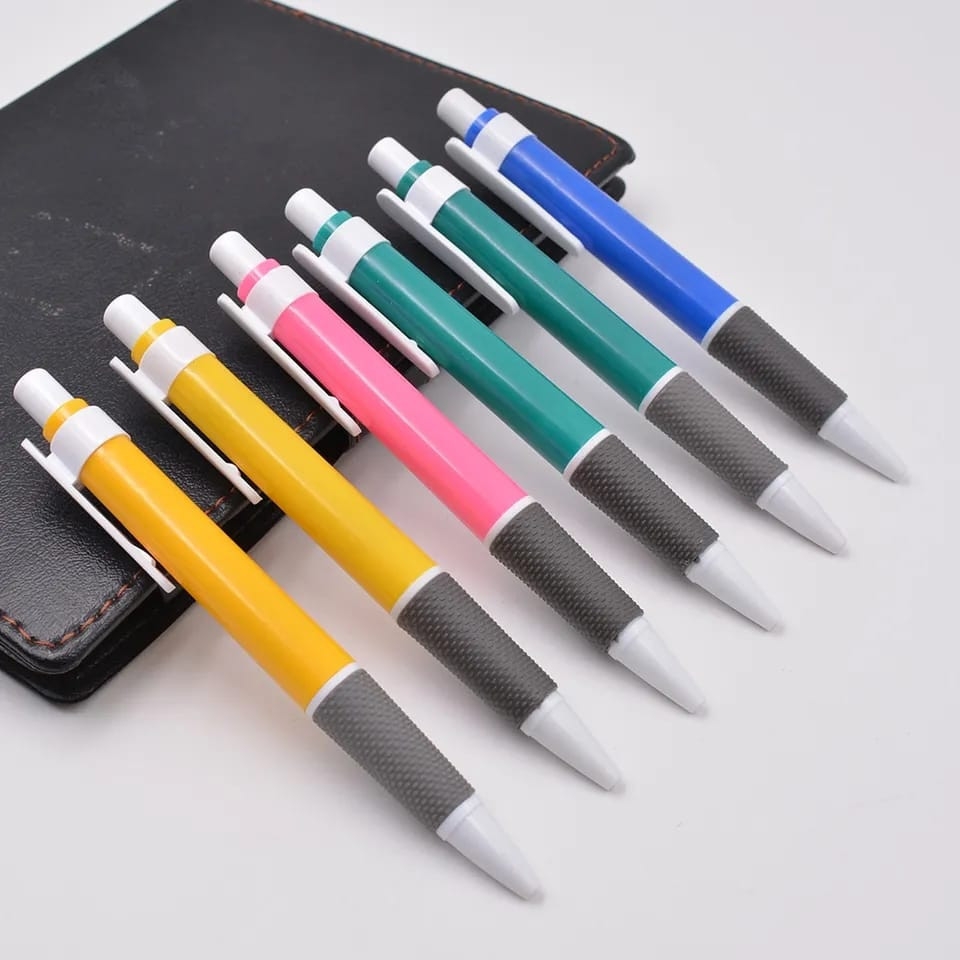 Pena gel warna warni - pena standart sekolah kantor - tinta biru