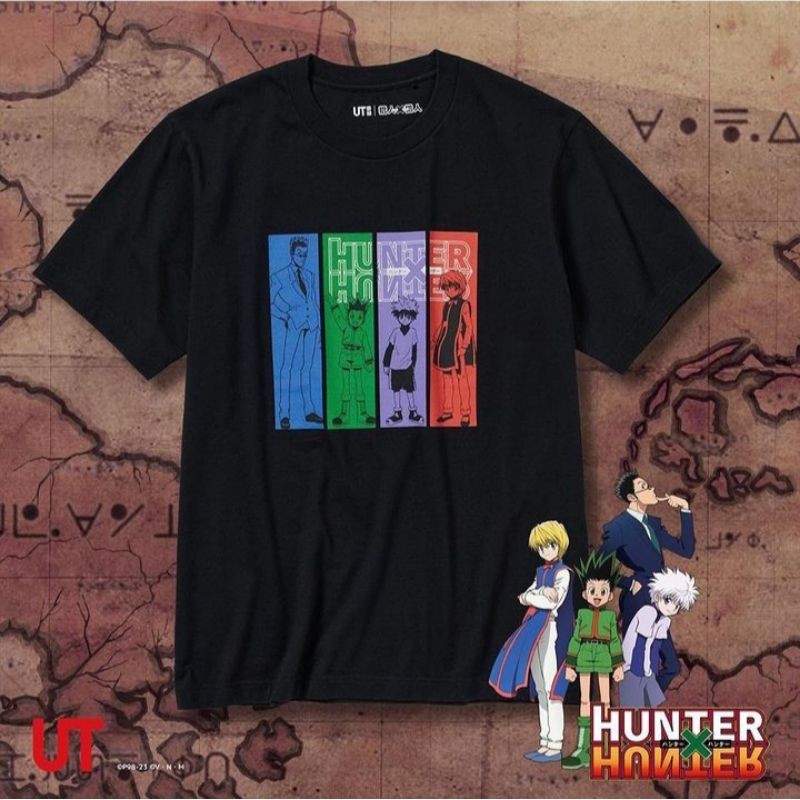 BIGSALE Kaos Tshirt UT Hunter x Hunter Lengan Pendek Anime UNIQLO ORIGINAL