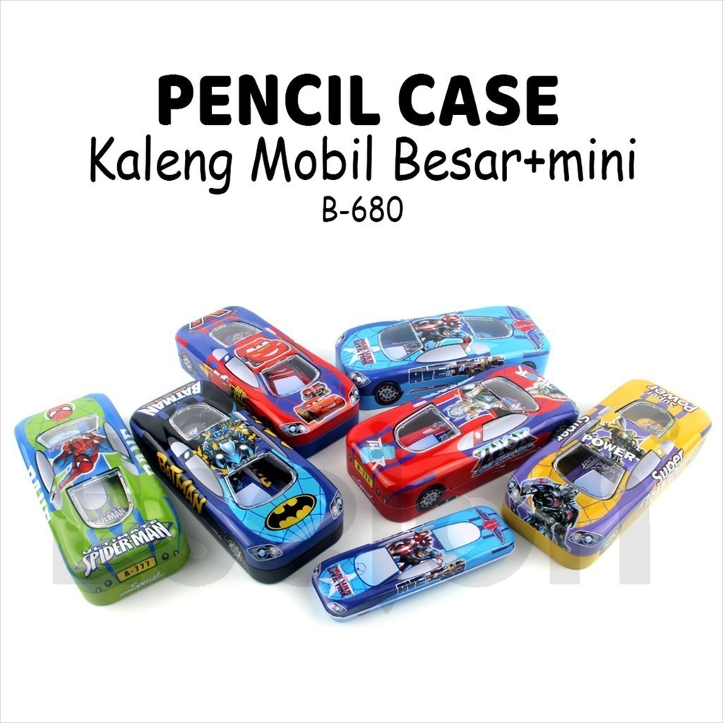 

Kotak Pensil Kaleng Mobil 2in1 Besar / Kotak Pensil Mobil + Anak Besar