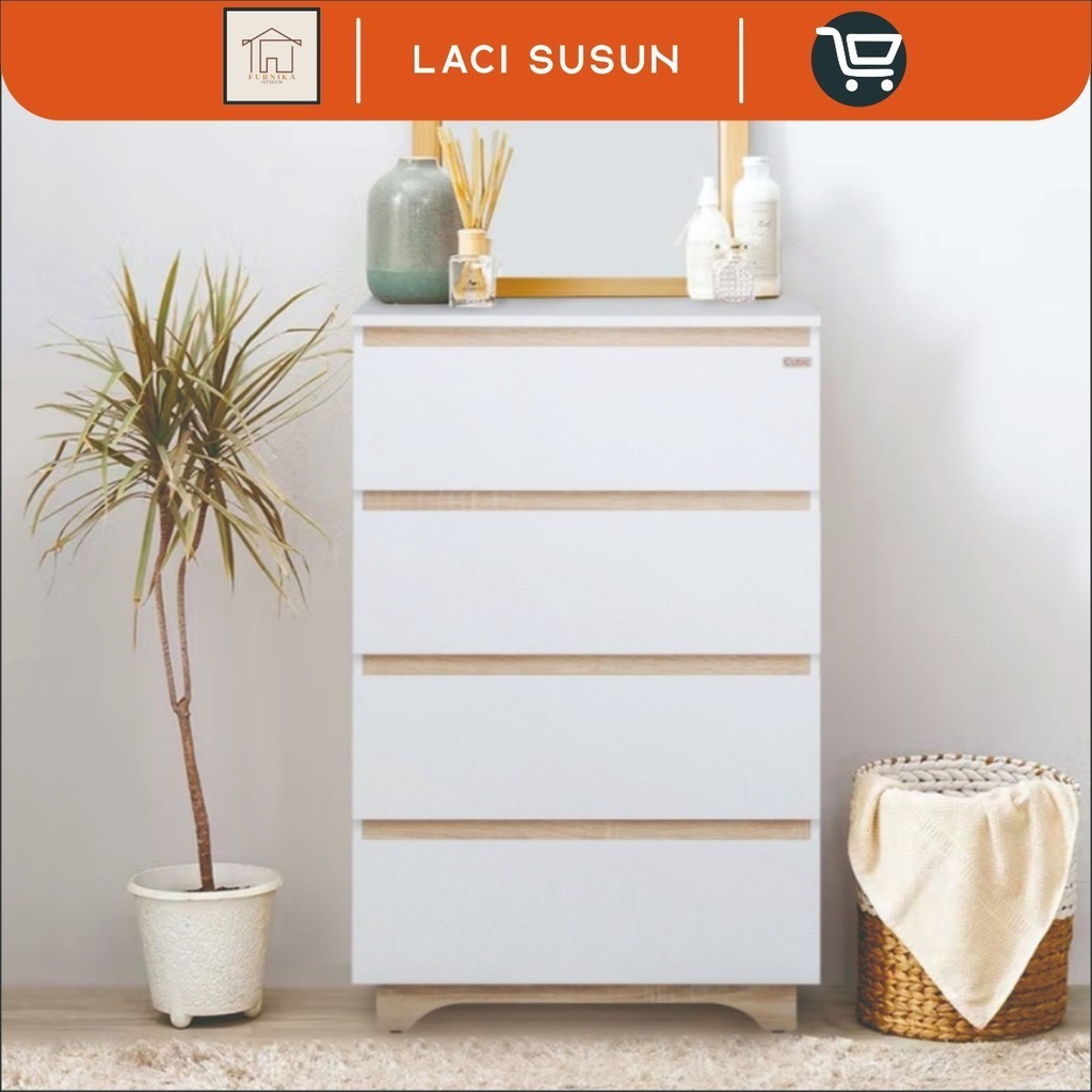 LACI KAYU JATI MINI SUSUN AESTHETIC MINIMALIS