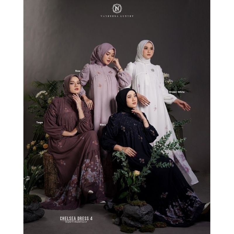 Chelsea dress 4 by Nadheera Luxury|PREORDER|dress mewah terbaru nadheera|gamis kondangan pesta Bisa 