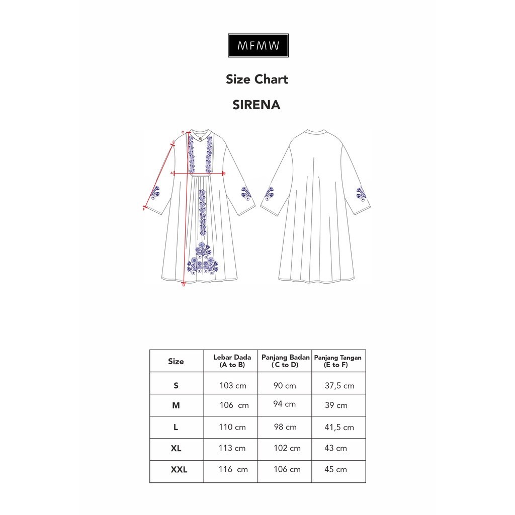MFMW Sirena Tunik White Motif Kotak/ GAMIS MODEL BARU MURAH