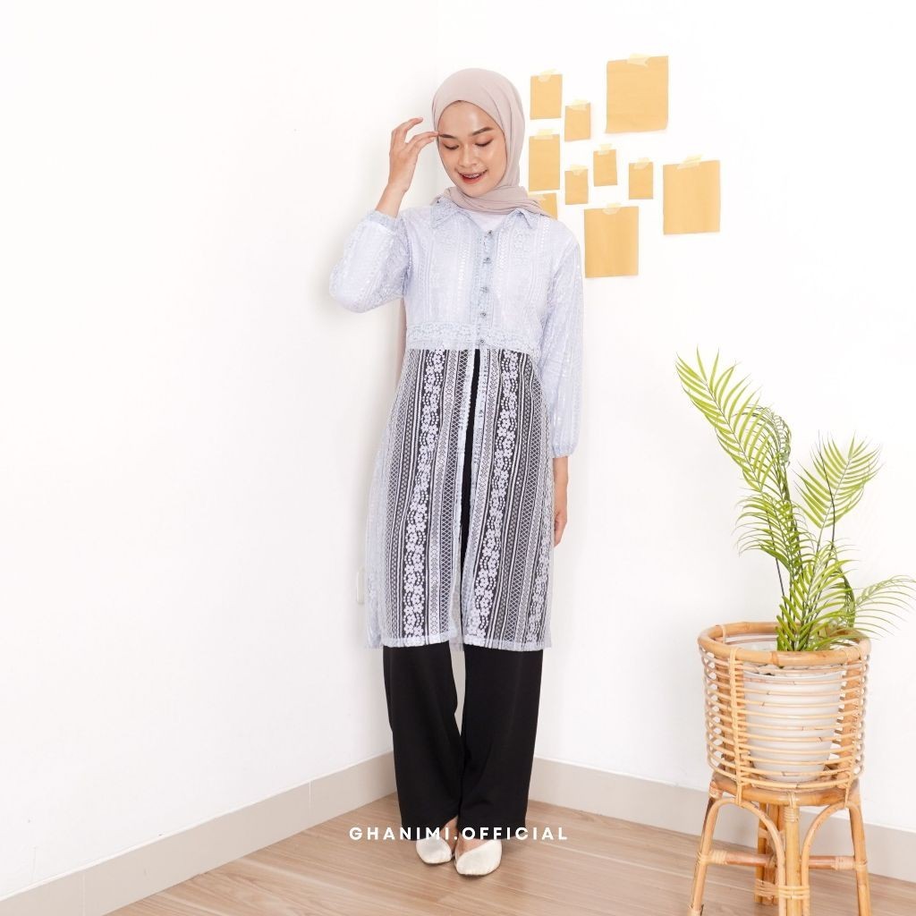 Ghanimi - Talia Tunik / Outer Brukat Kondangan / Tunik Brukat / Tunik Kondangan / Tunik Pesta / abay