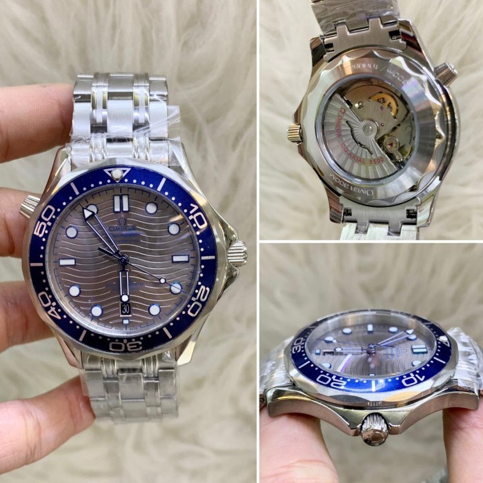 JAM TANGAN PRIA OMEGA SEMASTER MEWAH AUTOMATIC JAPAN SUPER GRADE AAA ANTI BADAI  #omega787