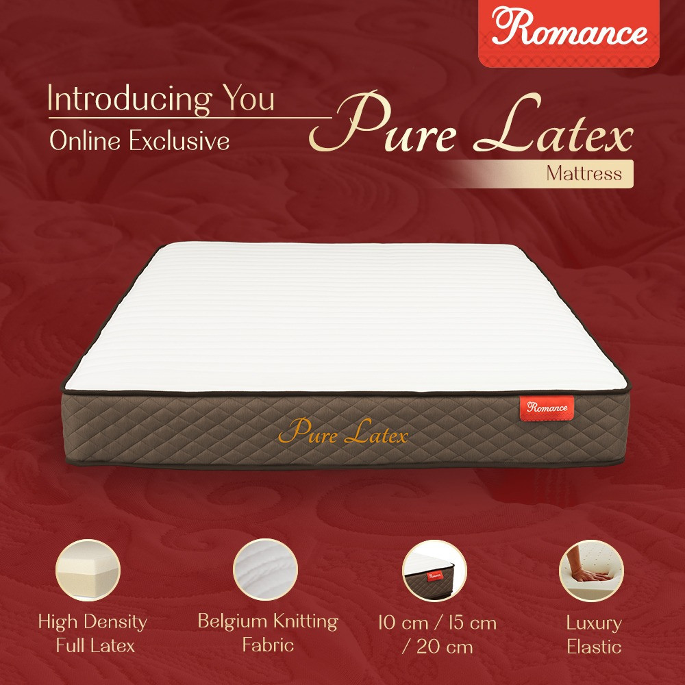 Romance Kasur Pure Latex 10 Cm uk.120x200 - Romance Grosir