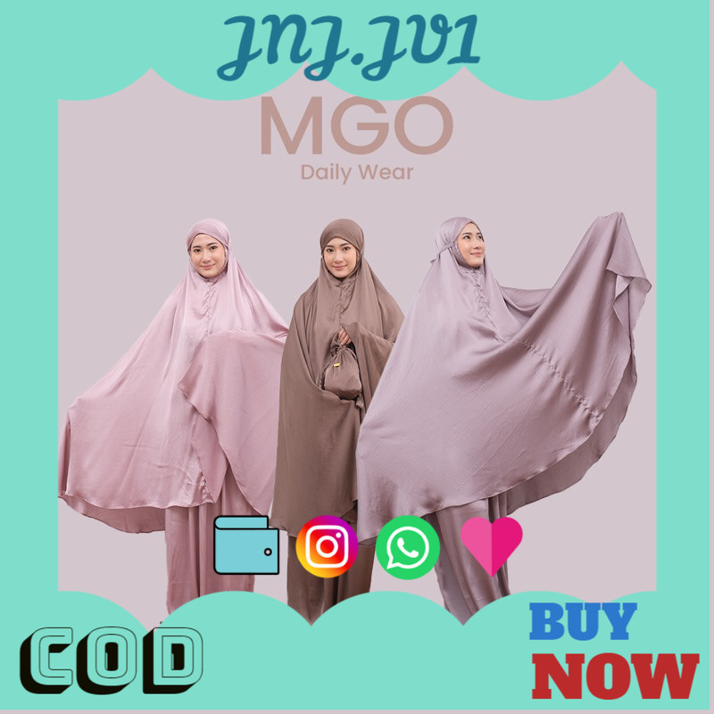 5.5 BIG SALE Alnaira Prayer Set | Mukena 2in1 Premium Silk by MGO Daily Wear