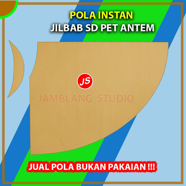 Pola Instan Jilbab Bergo SD Pet Antem | Aneka Pola