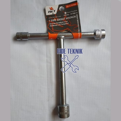 IWT KUNCI SOCK T 3 WAY PENDEK 10-12-14