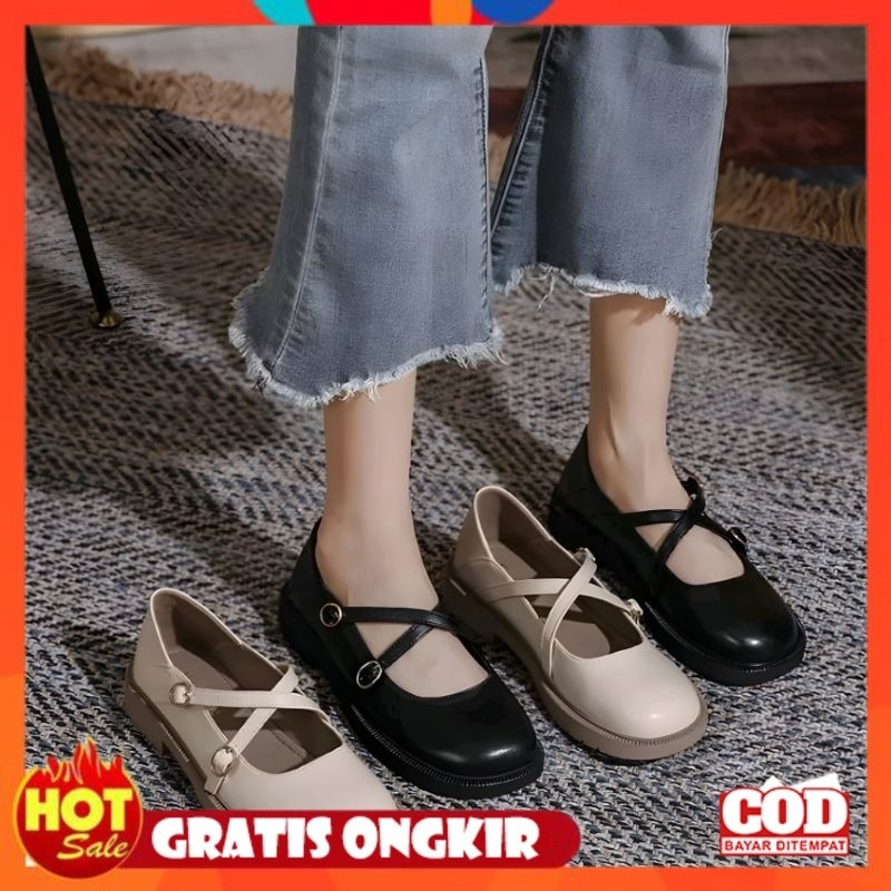 UKURAN SIZE 37 38 39 40 41 42 43 44 45 / Sepatu Docmart Wanita Hitam Gesper Yumaa Terbaru Fashion Pr
