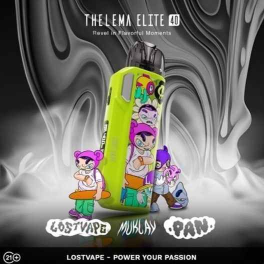 Thelema Elite 40 Muklay Edition Aurora Neon Pod Kit by Lost Vape x PAN - Pod Thelema Elite