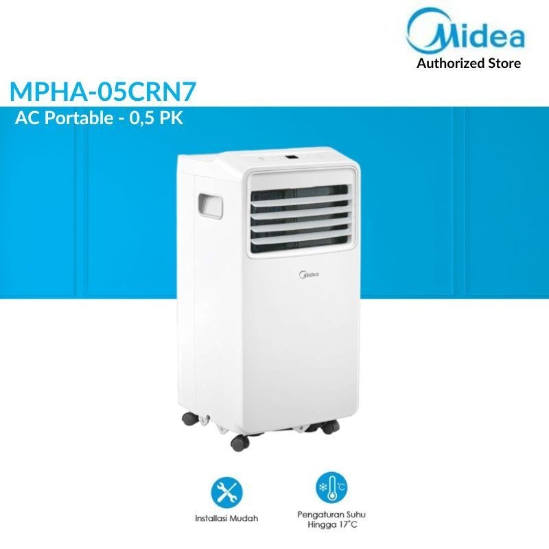 PROMO TOKO Midea AC Portable 1/2 pk MPHA-05CRN7 AC 0,5 pk Pendingin Ruangan