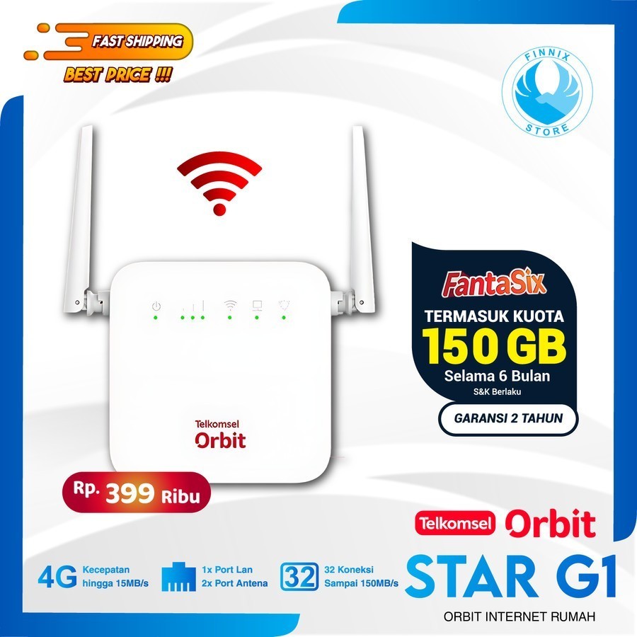 Telkomsel Orbit Star G1 Home Router Modem Wifi 4G Free Kuota