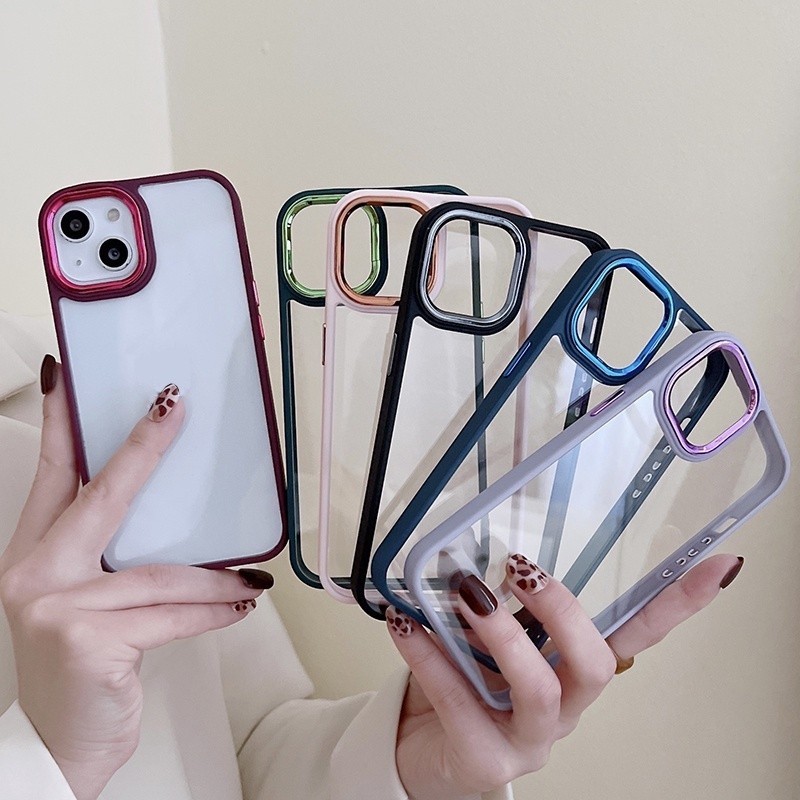 Hard Case Neo Hybird Steel Silicone Acrylic Chrome Silikon Samsung Galaxy M23 5G Samsung M33 5G Sams
