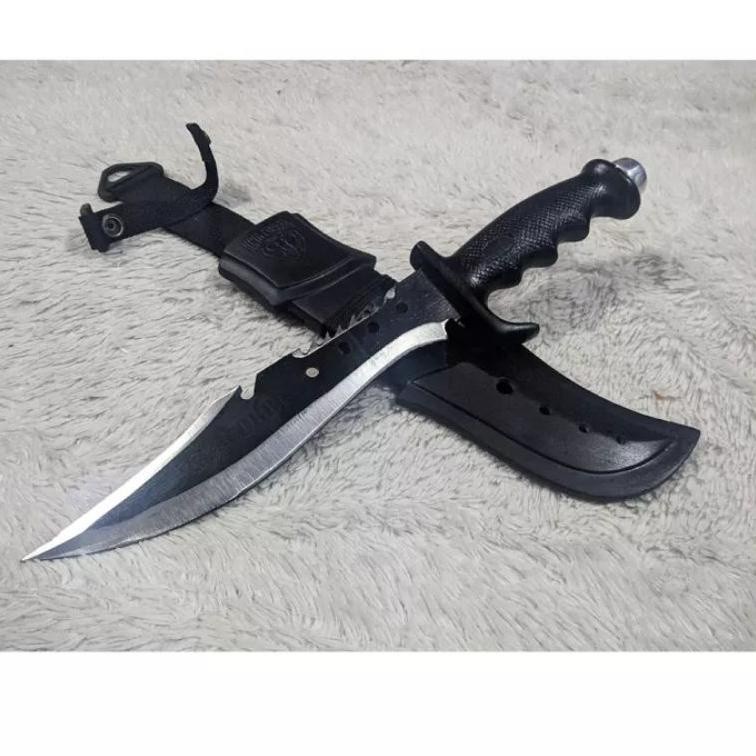HO - Model baru GDY55 Pisau Rambo King Kobra, Pisau Belati Komando, Pisau Berburu GDY