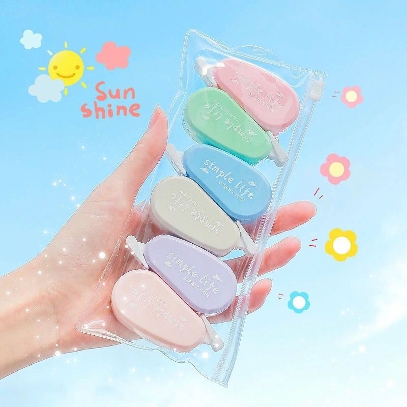 

Correction Tape / Pita Koreksi / Correction Tape Pastel Color / Tidak Mudah Putus / Students Stationary School barang aesthetic