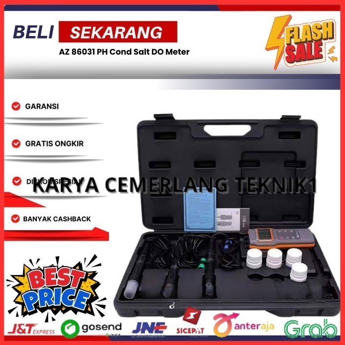PH Cond Salt DO Meter AZ 86031 Dissolved Oxygen Salinity TDS AZ86031

