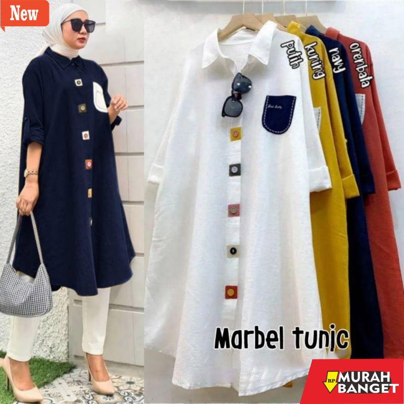 Atasan Wanita Kekinian Intan Long Tunik Wanita Bahan Linen Baju Atasan Tunik Jumbo Wanita Terbaru
