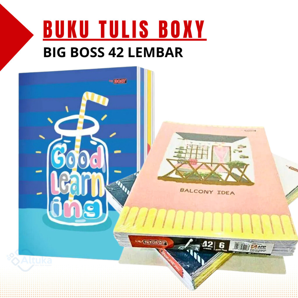 

(6pcs) Buku Tulis Boxy / Big Boss 42 Lembar