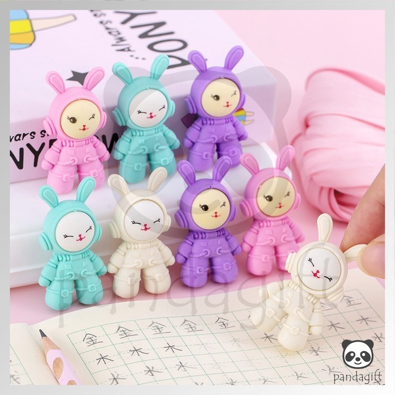 

(48Pcs - 1box) Penghapus Pensil Karakter Mermaid Ice Cream Donat Rabbit Penghapus Lucu - GG0356