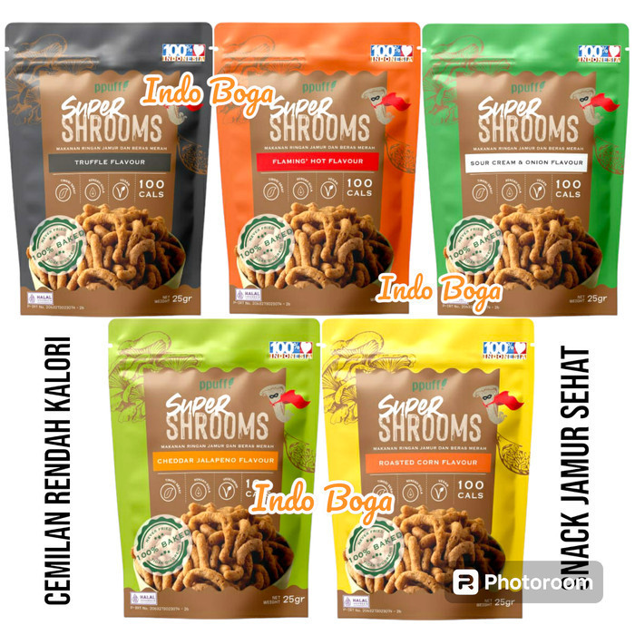 

ppuff supershrooms 25gr / ppuff super shrooms snack sehat 25 gram