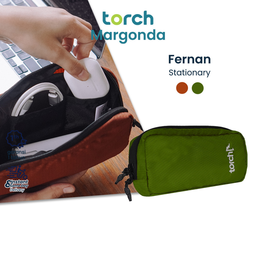 TORCH Fernan Multi Pocket Travel Organizer Bag Tempat Cas Laptop HP