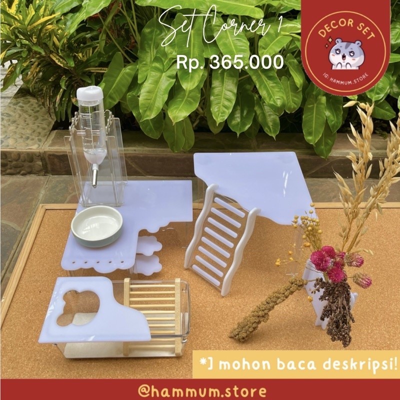 Set Kandang Hamster | Kandang Akrilik Hamster | Acrylic Hamster Cage | Rumah Hamster | Dekorasi Kand