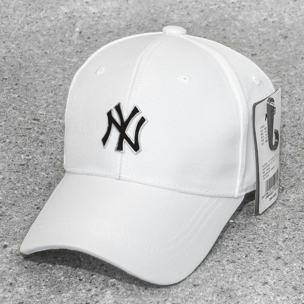 Topi NY MLB Baseball Pria Logo Metal Plat Besi Mirror ORIGINAL FULL TAG Pengait Cetekan
