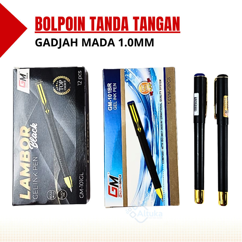 

(1 Pcs) Bulpen Gel Gadjah Mada GM-101 1.0mm Tanda Tangan