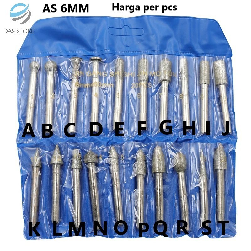 mata bor DIAMOND AS 6MM POINTER MATA BOR INTAN TUNER grafir kayu batu