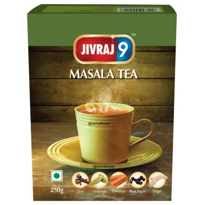 

Jivraj 9 Masala Tea India / Mixed Spices Chai /Teh Hitam Rempah Campur