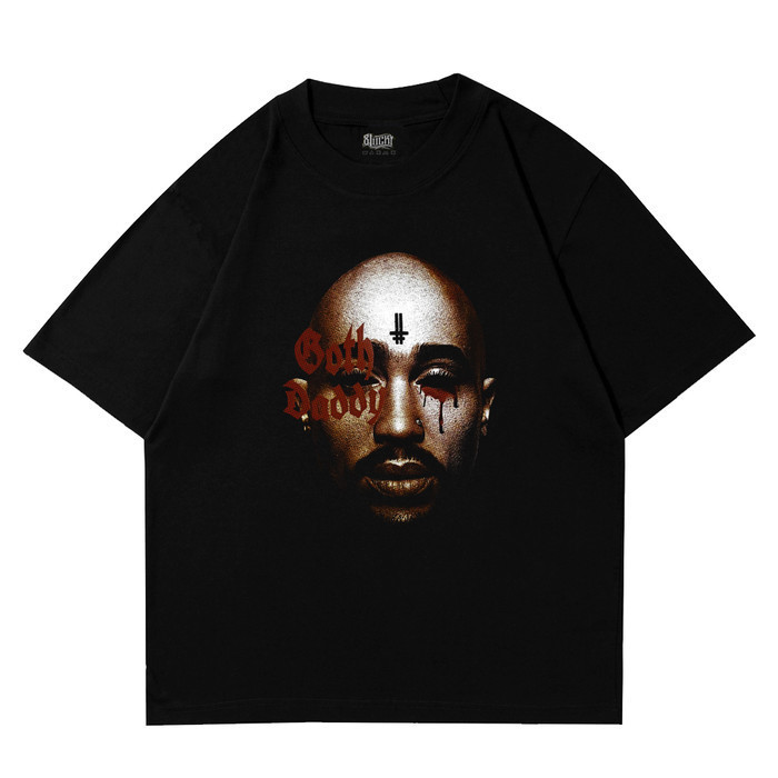 Tshirt Oversize Tupac Vintage Kaos Oversize Tupac Shakur - M