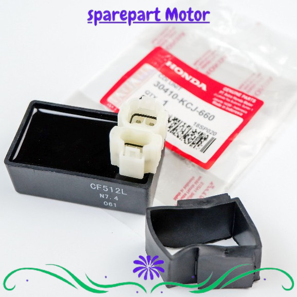 sepeda Motor CDI Unit Assy + Karet Pegangan KCJ Honda Tiger & Tiger Revo sparepart