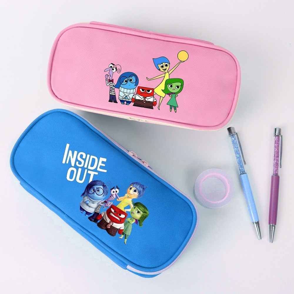 

Disney Inside Out Kids Cartoon Cute Pencil Bag Children Anime Creative Pen Case Student Fashion Stationery Box Kawaii New Gifts